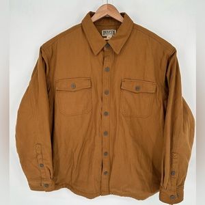 Duluth Trading Jacket Mens Sz 2XL Tan Pockets Chore Work Barn Coat Heavy Canvas